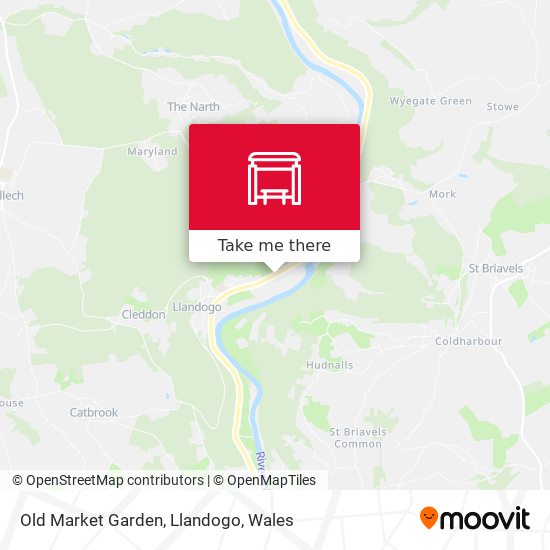 Old Market Garden, Llandogo map