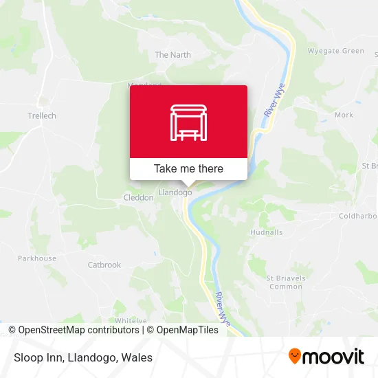 Sloop Inn, Llandogo map