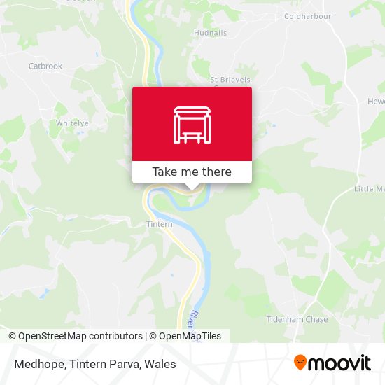 Medhope, Tintern Parva map