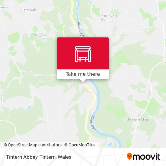 Tintern Abbey, Tintern map