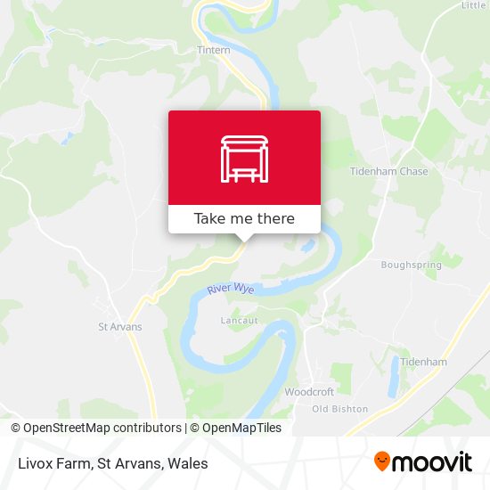 Livox Farm, St Arvans map