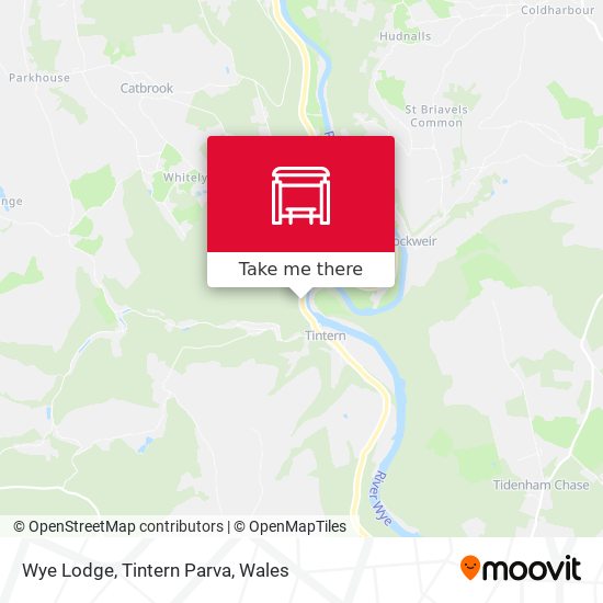 Wye Lodge, Tintern Parva map