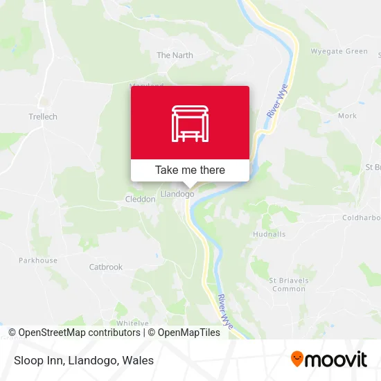 Sloop Inn, Llandogo map