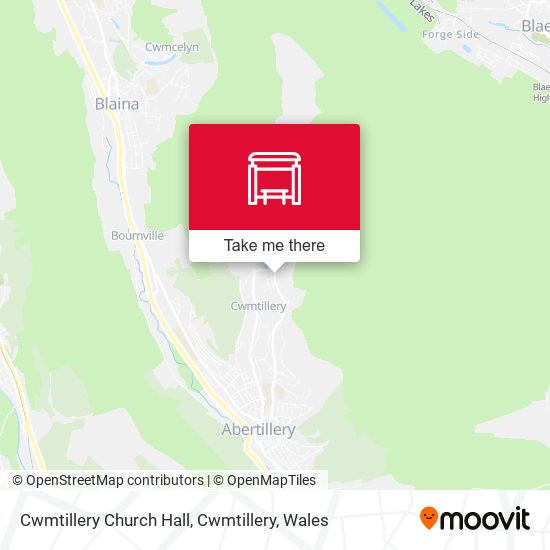Cwmtillery Church Hall, Cwmtillery map