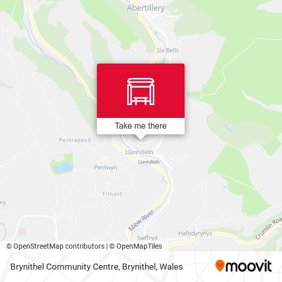 Brynithel Community Centre, Brynithel map