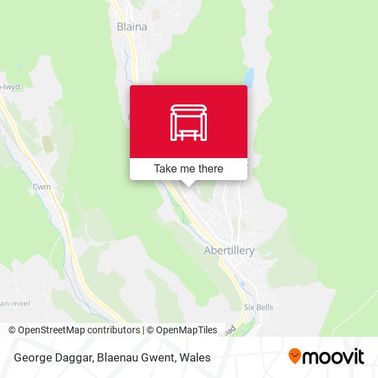 George Daggar, Blaenau Gwent map
