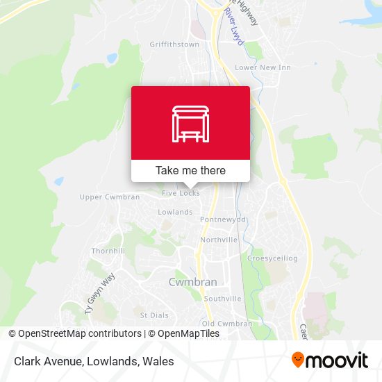 Clark Avenue, Lowlands map