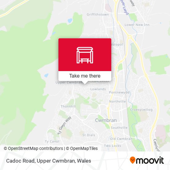 Cadoc Road, Upper Cwmbran map