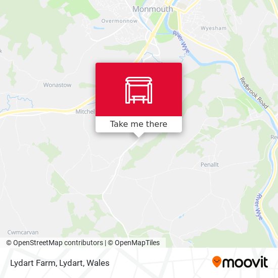 Lydart Farm, Lydart map
