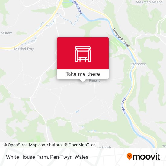 White House Farm, Pen-Twyn map