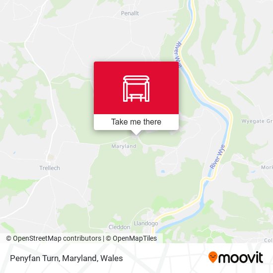 Penyfan Turn, Maryland map