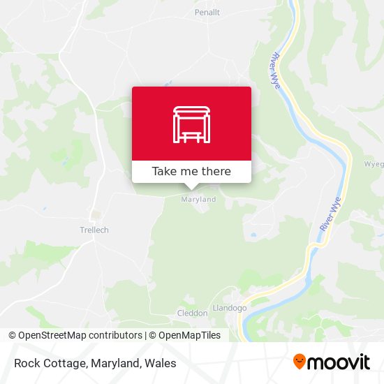 Rock Cottage, Maryland map