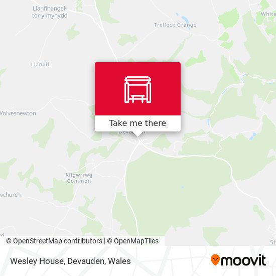 Wesley House, Devauden map