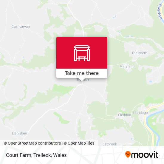 Court Farm, Trelleck map