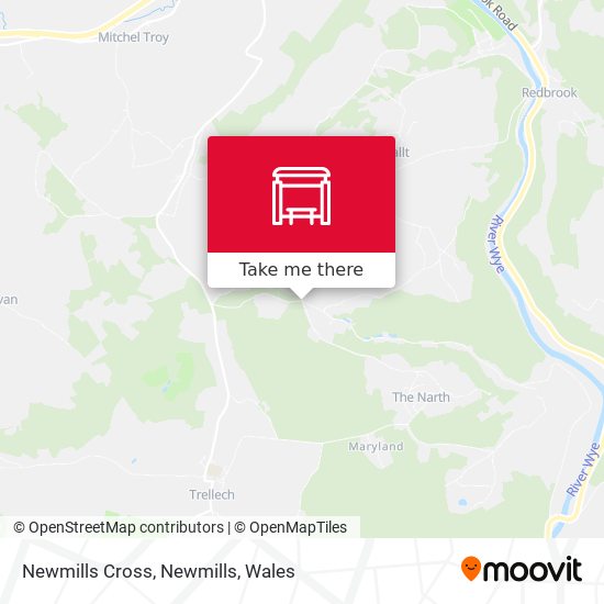 Newmills Cross, Newmills map
