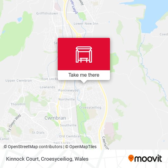 Kinnock Court, Croesyceiliog map