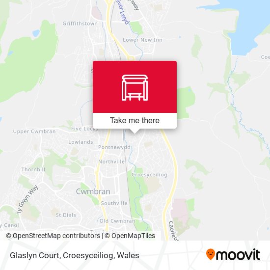 Glaslyn Court, Croesyceiliog map
