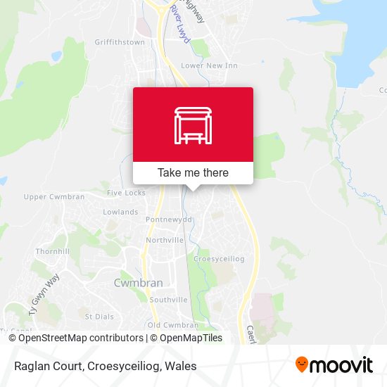 Raglan Court, Croesyceiliog map