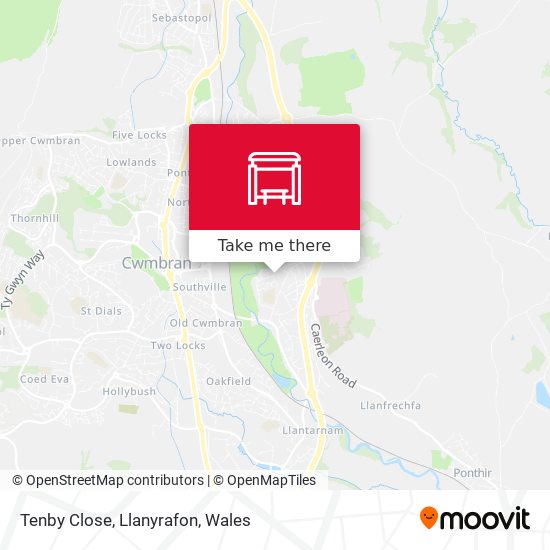 Tenby Close, Llanyrafon map