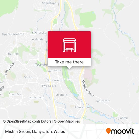 Miskin Green, Llanyrafon map