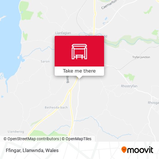 Ffingar, Llanwnda map