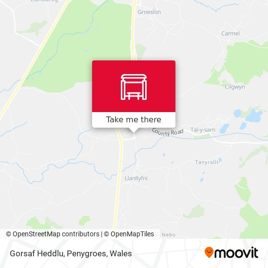Gorsaf Heddlu, Penygroes map