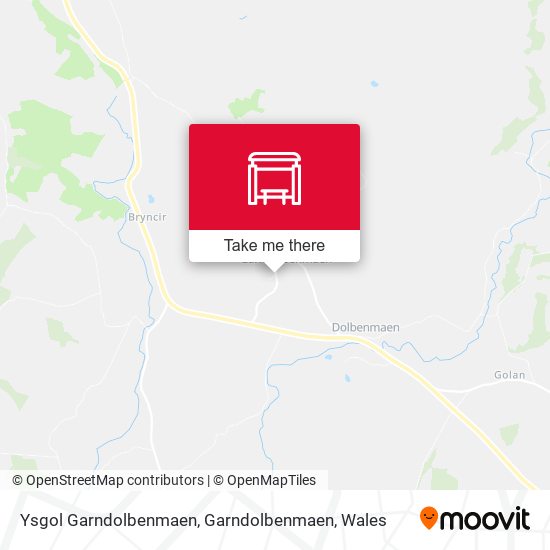 Ysgol Garndolbenmaen, Garndolbenmaen map