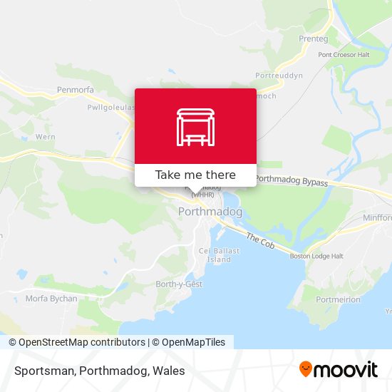Sportsman, Porthmadog map