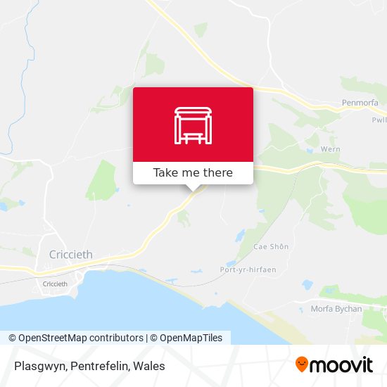 Plasgwyn, Pentrefelin map