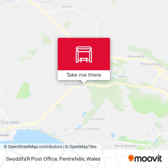 Swyddfa'R Post Office, Pentrefelin map