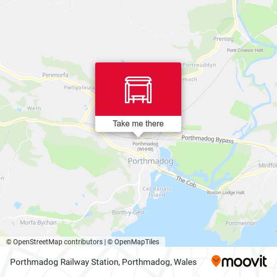 Porthmadog Railway Station, Porthmadog map