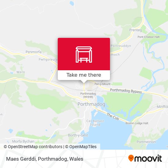 Maes Gerddi, Porthmadog map