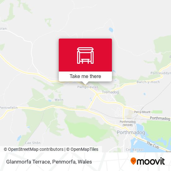Glanmorfa Terrace, Penmorfa map