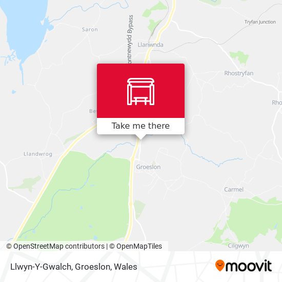 Llwyn-Y-Gwalch, Groeslon map