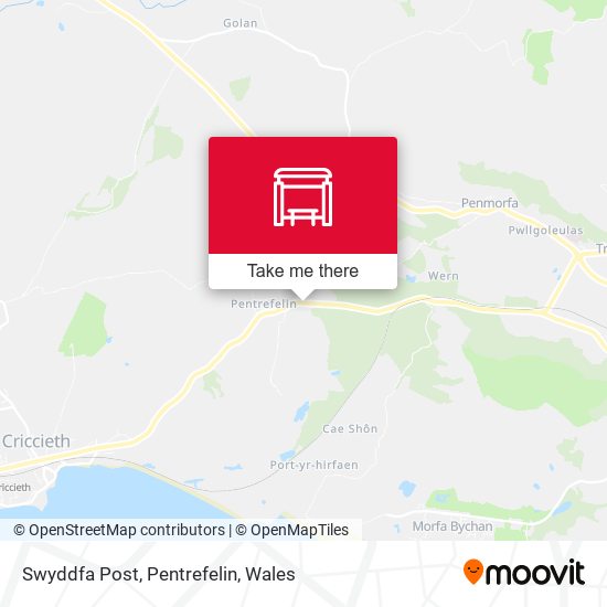 Swyddfa Post, Pentrefelin map