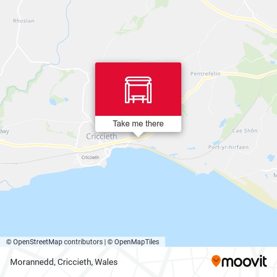 Morannedd, Criccieth map