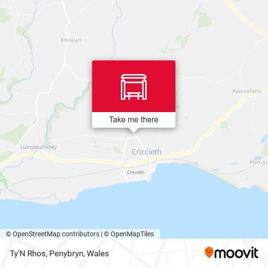 Ty'N Rhos, Penybryn map