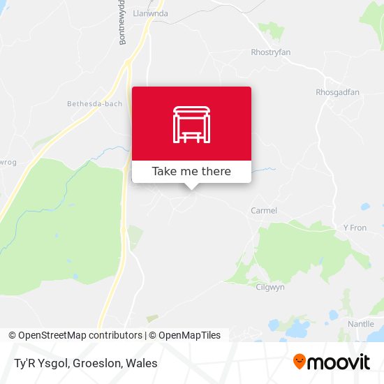 Ty'R Ysgol, Groeslon map