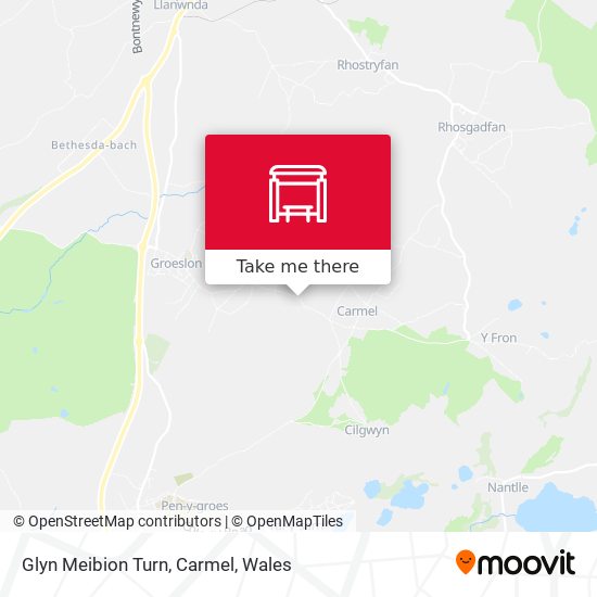 Glyn Meibion Turn, Carmel map