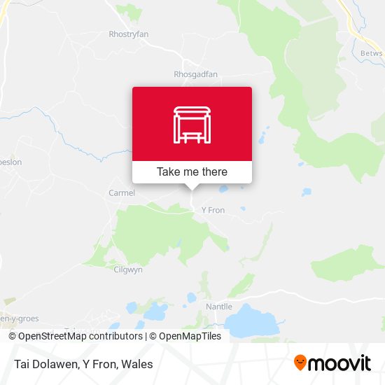 Tai Dolawen, Y Fron map