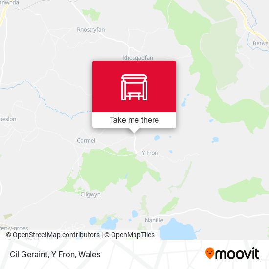 Cil Geraint, Y Fron map