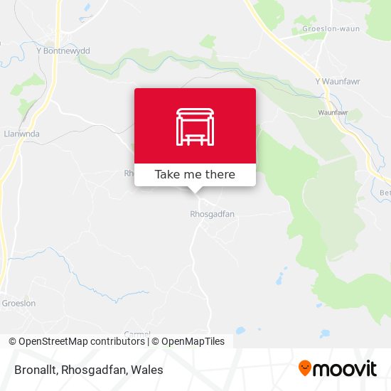 Bronallt, Rhosgadfan map