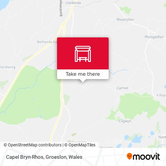 Capel Bryn-Rhos, Groeslon map