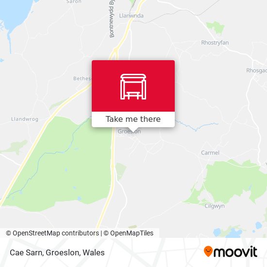 Cae Sarn, Groeslon map