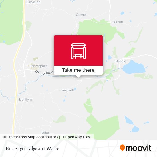 Bro Silyn, Talysarn map