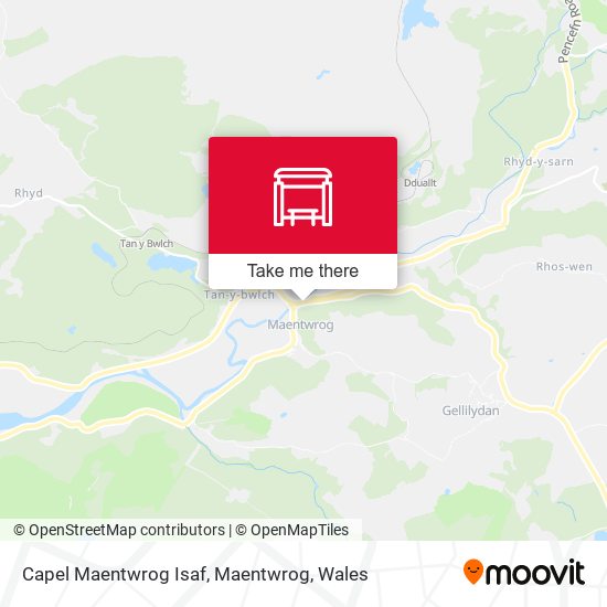 Capel Maentwrog Isaf, Maentwrog map