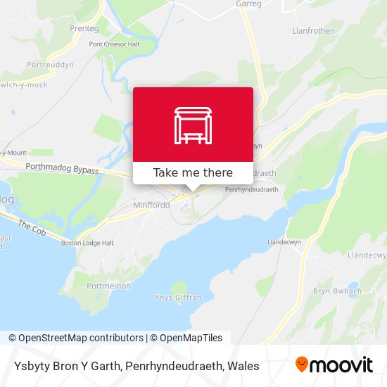 Ysbyty Bron Y Garth, Penrhyndeudraeth map