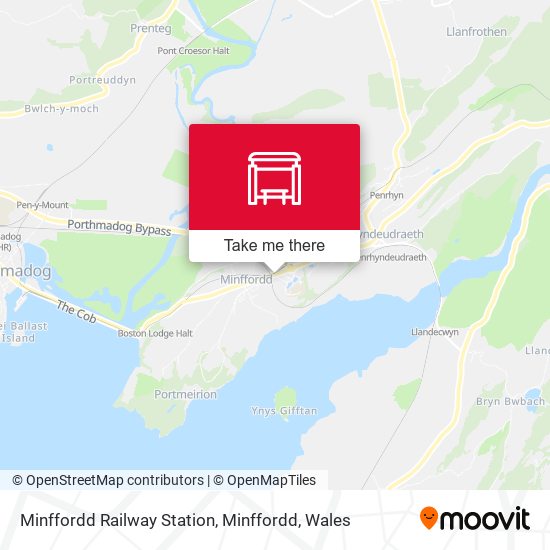 Minffordd Railway Station, Minffordd map