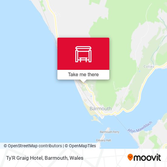 Ty'R Graig Hotel, Barmouth map