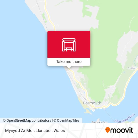 Mynydd Ar Mor, Llanaber map